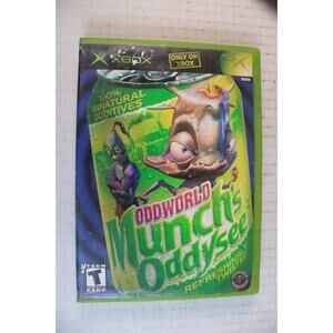 Oddworld: Munch's Oddysee (Microsoft Xbox, 2001) Authentic, tested/works